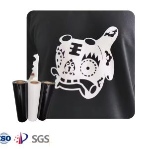 Easy Weeding Black and White PU Heat Transfer Vinyl Roll for Cotton Fabric Product Category Transfer Paper & Film